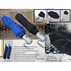 Auto Open and Auto close, Windproof umbrella with zipper case